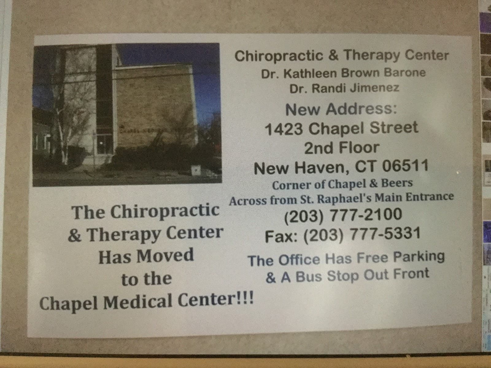 Chiropractic and Therapy Center of New Haven in New Haven, CT Chiropractic and Therapy Center of New Haven